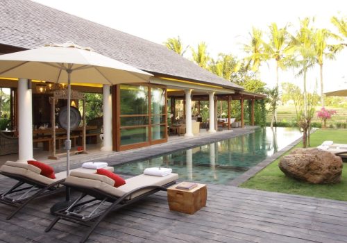 1. Villa Sarasvati - Pool deck and gardens