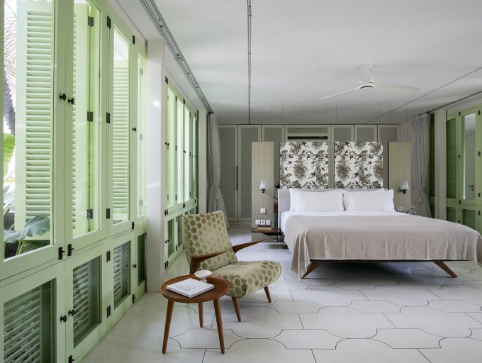 Villa 1880 - Guest bedroom one layout